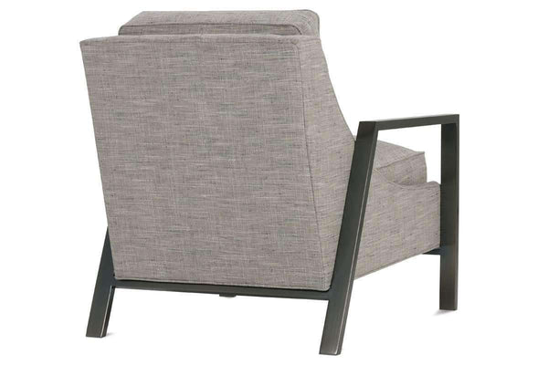 Angie Fabric Chair With Burnished Steel Metal Frame
