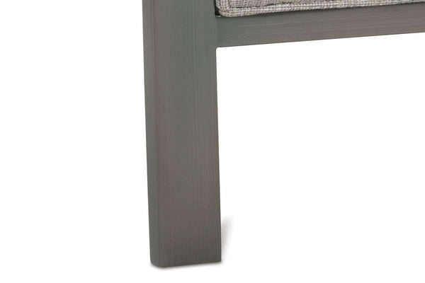 Angie Fabric Chair With Burnished Steel Metal Frame