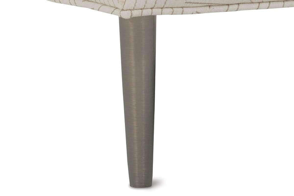 Joy Fabric Chair With Burnished Steel Metal Frame