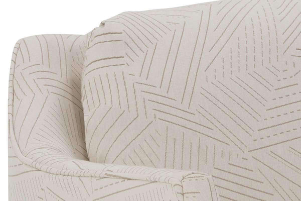 Joy Fabric Chair With Burnished Steel Metal Frame