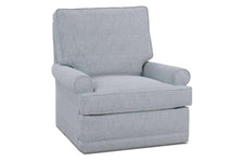 Lisa Men's Size Fabric Swivel Glider Accent Chair
