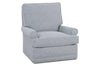 Image of Lisa Men's Size Fabric Swivel Glider Accent Chair