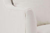 Image of Tonya Gold Fabric Chair With Exposed Metal Frame