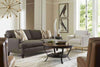 Image of Tonya Gold Fabric Chair With Exposed Metal Frame