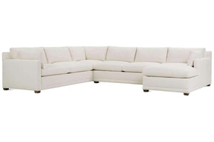 Faith "Designer Style" Track Arm Fabric Sectional