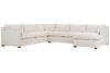 Image of Faith "Designer Style" Track Arm Fabric Sectional
