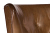 Image of Farrow Pawn SWIVEL "Quick Ship" Leather Button Wingback Accent Chair