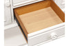 Image of Freeport Oyster White Storage Dining Server Buffet With Louvered Panel Accents