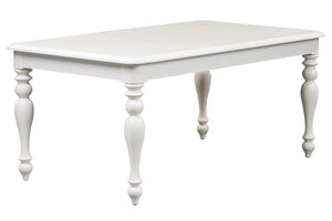 Freeport Oyster White 6 Piece Leg Dining Table Set With Padded Splat Back Chairs And Bench