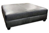 Image of Gaines 36", 40", 44", Or 48" Inch Square Leather Ottoman