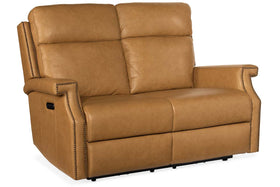 Galina Coin "Quick Ship" ZERO GRAVITY Power Wall Hugger Leather Reclining Loveseat