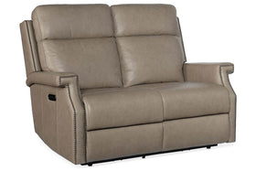 Galina Stone "Quick Ship" ZERO GRAVITY Wall Hugger Power Leather Reclining Loveseat