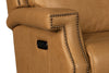 Image of Galina Coin "Quick Ship" ZERO GRAVITY Power Wall Hugger Leather Reclining Loveseat