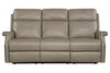 Image of Galina Stone 80 Inch "Quick Ship" ZERO GRAVITY Wall Hugger Power Leather Reclining Sofa