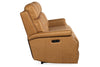 Image of Galina Coin 80 Inch "Quick Ship" ZERO GRAVITY Wall Hugger Power Leather Reclining Sofa