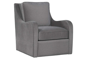 Galina "Quick Ship" Swivel Fabric Accent Chair