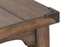 Image of Gannon Rustic Weathered Brown Chair Side Table With Two Storage Shelves