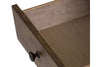 Image of Gannon Rustic Weathered Brown Single Drawer Plank Top End Table
