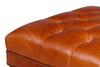 Image of Garth 32 Inch Square Deep Button Tufted Ottoman With Nailhead Trim