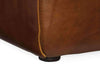 Image of Gary "Quick Ship" 18 Inch Square Leather Side Table Single Seat End Table Cube