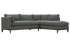 Image of Georgia "Designer Style" Two Piece Contemporary Sectional Sofa