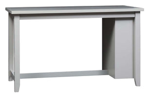 Glenwood Small Spaces Gray 5 Piece Counter Height Bookshelf Dining Set With Four Linen Upholstered Stools