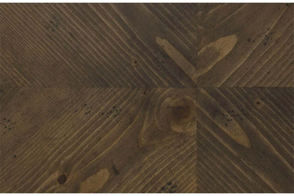 Grant Nutmeg Finish Chair Side Table With Pull Out Drink Shelf And Two Lower Shelves