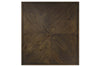 Image of Grant Nutmeg Finish Single Drawer End Table With Lower Storage Shelf
