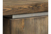 Image of Greer Door Storage Sofa Table With Reclaimed Dark Pine Base And Top With Metallic Accents