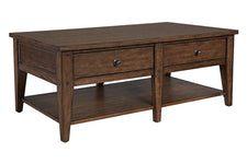 Harding Rustic Brown Oak Occasional Table Collection