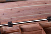 Image of Harwood Rustic Russet Brown Cedar Lined Storage Trunk Coffee Table