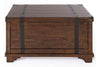 Image of Harwood Rustic Russet Brown Occasional Table Collection