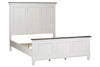 Image of Harper Queen Or King Wirebrushed White Panel Bed "Create Your Own Bedroom" Collection