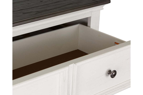 Harper Queen Or King Wirebrushed White Panel Bed "Create Your Own Bedroom" Collection