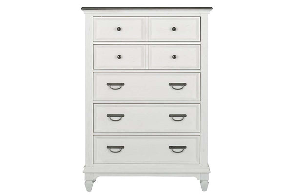 Harper Queen Or King Wirebrushed White Panel Bed "Create Your Own Bedroom" Collection