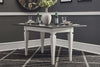Image of Harper Vintage White With Charcoal Top 5 Piece Corner Dining Nook Table Set With Bench