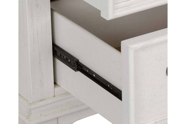 Harper Queen Or King Wirebrushed White Panel Bed "Create Your Own Bedroom" Collection