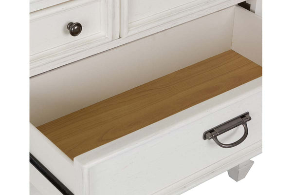 Harper Queen Or King Wirebrushed White Panel Bed "Create Your Own Bedroom" Collection