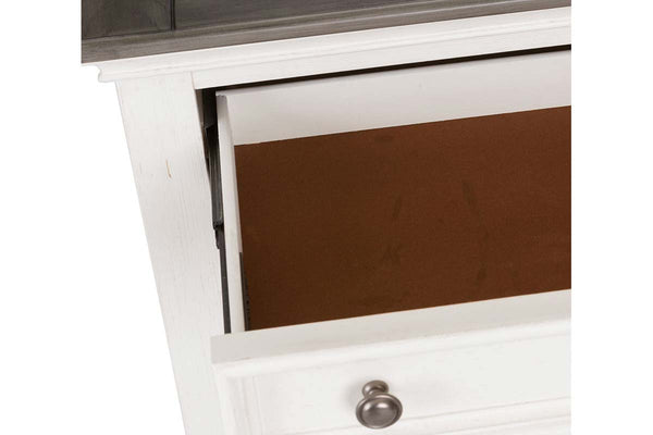 Harper Queen Or King Wirebrushed White Panel Bed "Create Your Own Bedroom" Collection