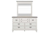 Image of Harper Queen Or King Wirebrushed White Panel Bed "Create Your Own Bedroom" Collection