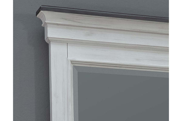 Harper Queen Or King Wirebrushed White Panel Bed "Create Your Own Bedroom" Collection