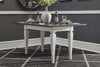 Image of Harper Vintage White With Charcoal Top 3 Piece Dining Bench Table Set