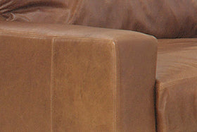 Harrison Grand Scale Contemporary Leather Chair And A Half