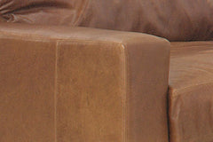 Harrison Grand Scale Contemporary Leather Chair And A Half