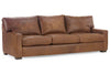 Image of Harrison 87 Inch Leather Deep Seat Contemporary Queen Sleeper Sofa