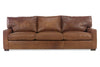 Image of Harrison 87 Inch Leather Deep Seat Contemporary Queen Sleeper Sofa