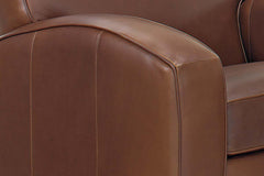 Hayden Contemporary Retro Leather Club Chair