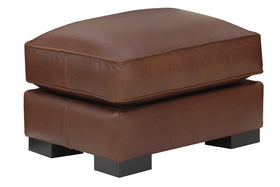 Hayden "Designer Style" Leather Ottoman