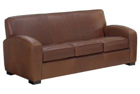 Hayden 81 Inch "Designer Style" Contemporary Italian Leather Sofa