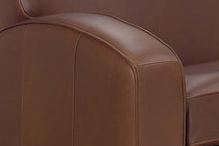 Hayden 81 Inch "Designer Style" Contemporary Italian Leather Sofa